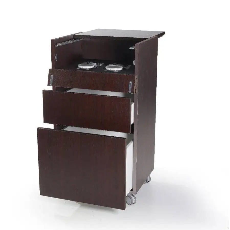 T-Wax Trolley with Double Wax Warmer and Pull Out Drawers
