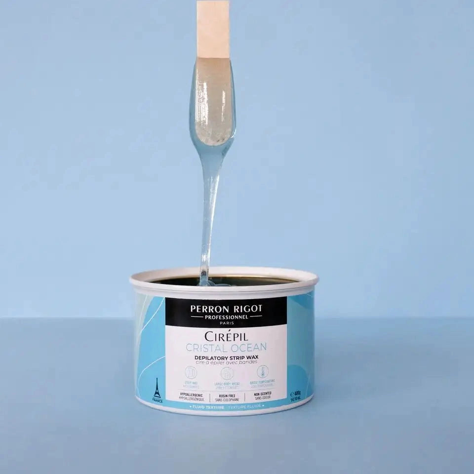 Cirepil Cristal Ocean rosin-free strip wax 14.11 oz tin