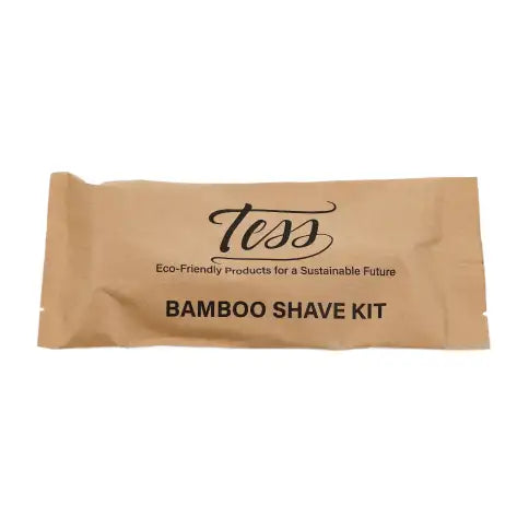 Tess Bamboo Shave Kit-Triple Blade Razor w/Shaving Cream Pkt - 500 per case