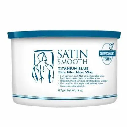 Satin Smooth Titanium Blue Thin Film Wax - 14oz