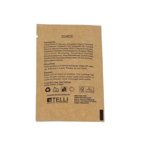 Tess Makeup Remover Wipes - 500 per case