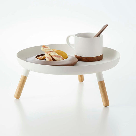 Prop photo showing Countertop Pedestal Tray with various props.