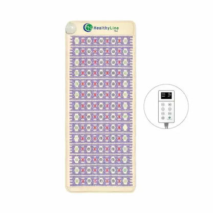 HealthyLine TAJ-Mat PEMF Infrared Heating Mat with remote control and purple textured surface