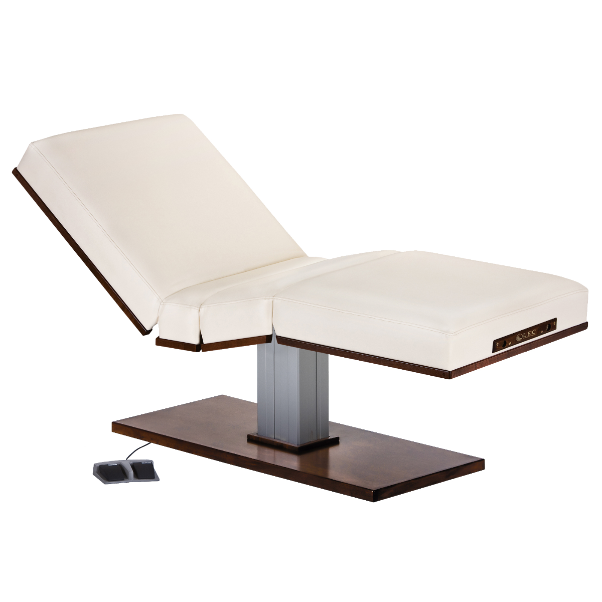 Living Earth Crafts LEC Pedestal electric lift table with Electric Salon Top