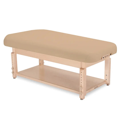 LEC Sonoma flat top table, shelf base