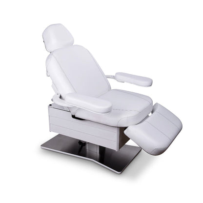 Living Earth Crafts Tribeca All-in-One Medi-Spa Chair, Linear base, reclined with PivotPerfect side arms