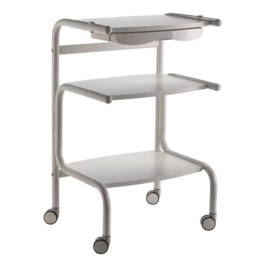 Tryllo Metal Trolley with 3 Shelves and 1 Small Drawer