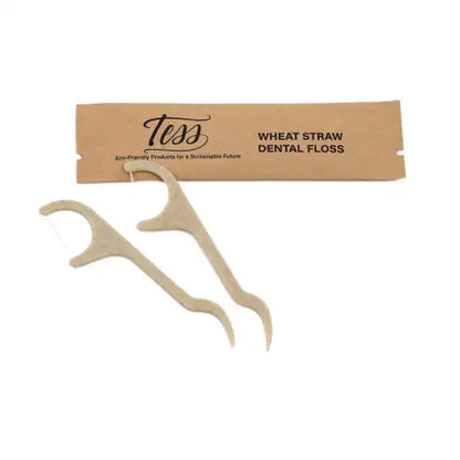 Tess Wheat Straw Dental Floss (2pk) - 500 per case