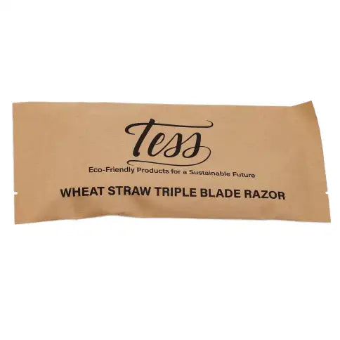 Tess Wheat Straw Triple Blade Razor - 500 per case