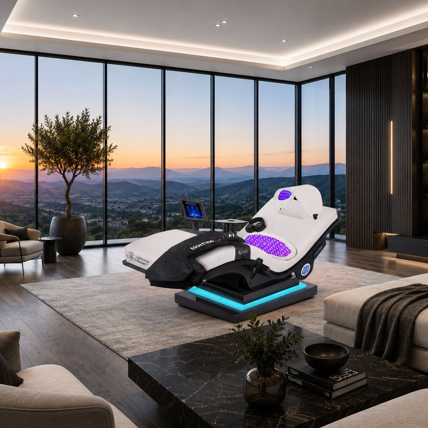 Living Earth Crafts Ultima Reset™ Lounger w/ IceBlock™ Chromatherapy Base
