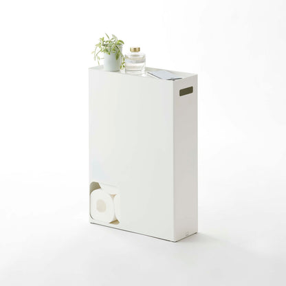 Prop photo showing Toilet Paper Stocker with various props.