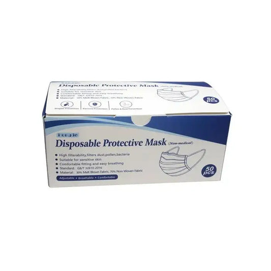 Single Use Ear Loop Face Mask 50-Count