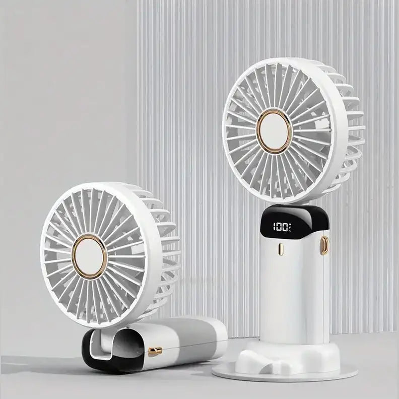 Portable USB Folding Handheld Fan- White