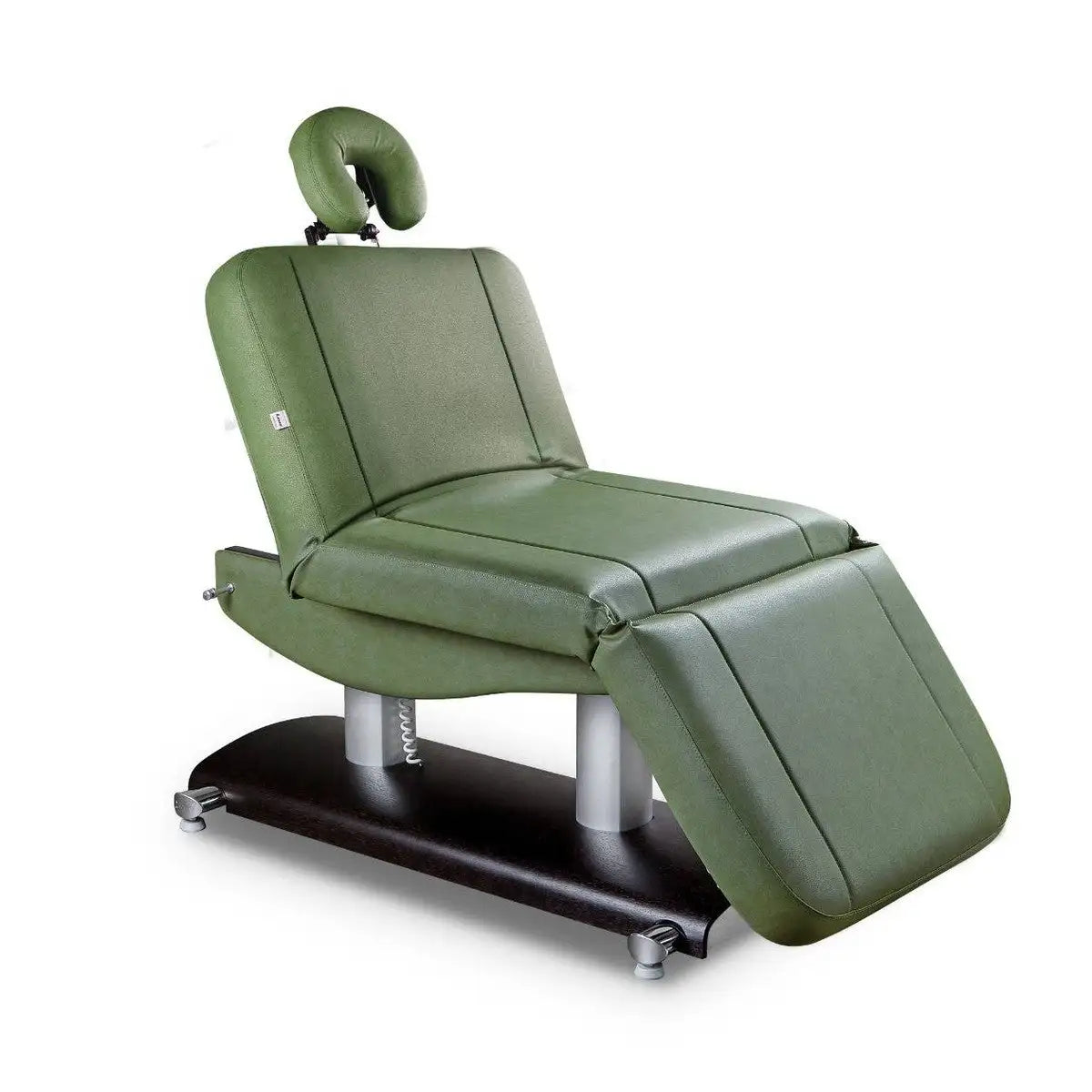 LEMI Verona Classic 4 Motor Electrically Adjustable Height, Back, Leg and Tilt Multifunctional Spa Table/Chair With Handset Control and 4.72" Thick Mattress - (Natural Frame, Wengé Frame, Milky Frame)