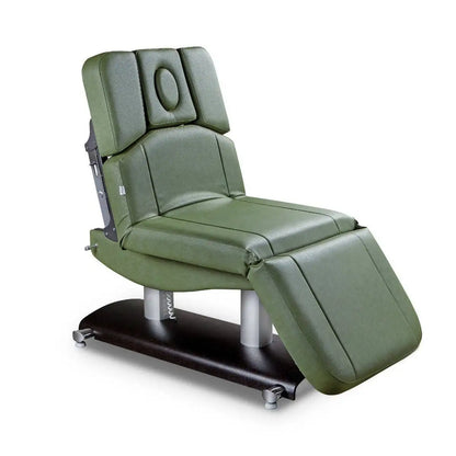 LEMI Verona Evo 4 Motor Electrically Adjustable Height, Back, Leg and Tilt Multifunctional Spa Table/Chair with Handset Control and 4.72" Thick Mattress - (White Frame, Taupe Frame)