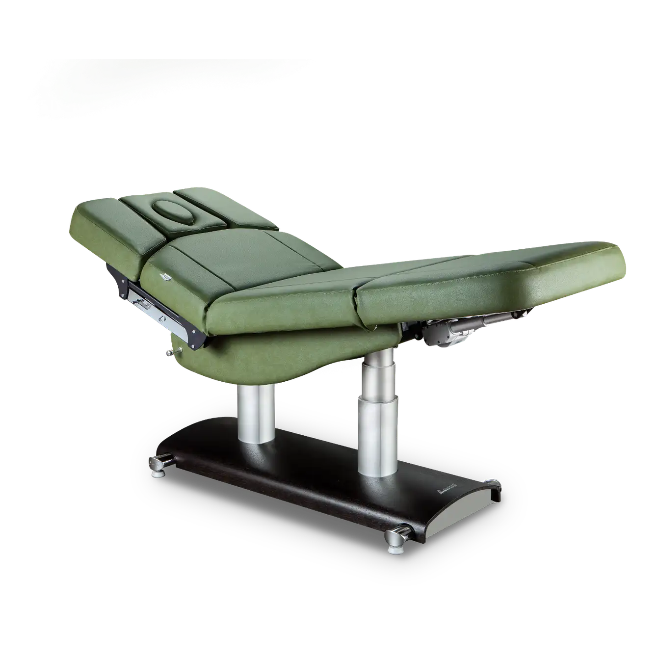 LEMI Verona Evo 4 Motor Electrically Adjustable Height, Back, Leg and Tilt Multifunctional Spa Table/Chair with Handset Control and 4.72" Thick Mattress - (Natural Frame, Wengé Frame, Milky Frame)