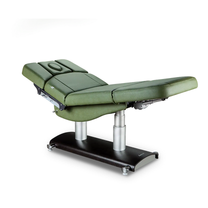 LEMI Verona Evo 4 Motor Electrically Adjustable Height, Back, Leg and Tilt Multifunctional Spa Table/Chair with Handset Control and 4.72" Thick Mattress - (White Frame, Taupe Frame)