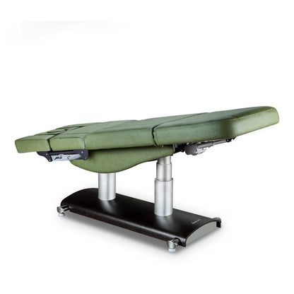 LEMI Verona Evo 4 Motor Electrically Adjustable Height, Back, Leg and Tilt Multifunctional Spa Table/Chair with Handset Control and 4.72" Thick Mattress - (White Frame, Taupe Frame)