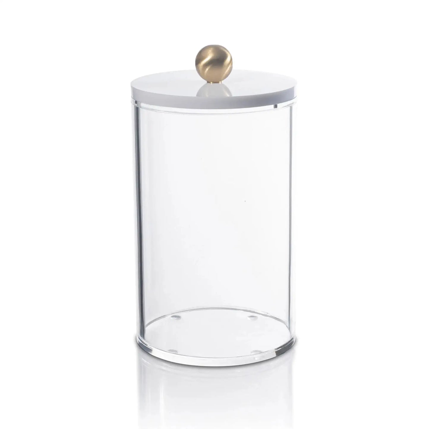 Lucite Cylinder Canisters-Medium