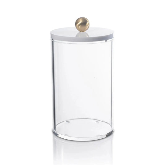 Lucite Cylinder Canisters-Medium