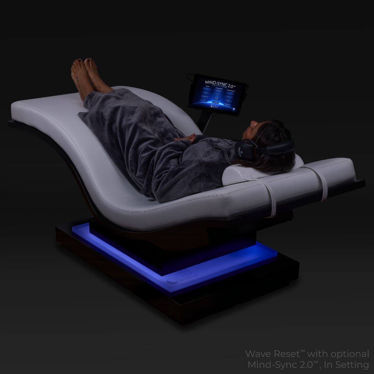Living Earth Crafts Wave Reset™ Lounger w/ IceBlock™ Chromatherapy Base