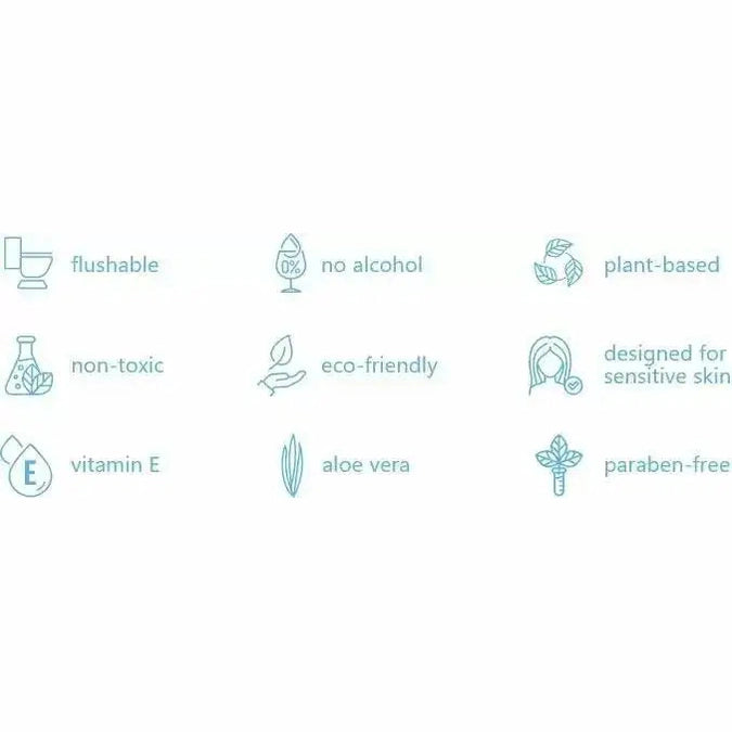 Simpleaf Unscented Flushable Wipes Single Wipes, 30 count