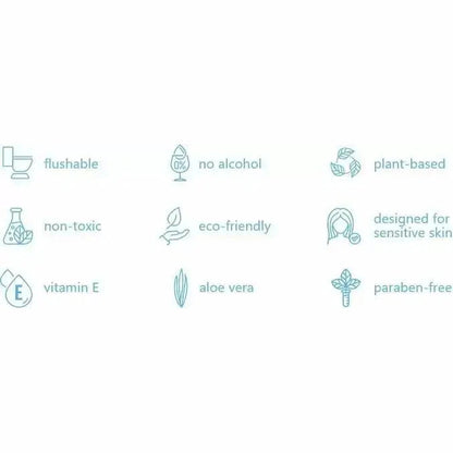 Simpleaf Unscented Flushable Wipes Single Wipes, 30 count