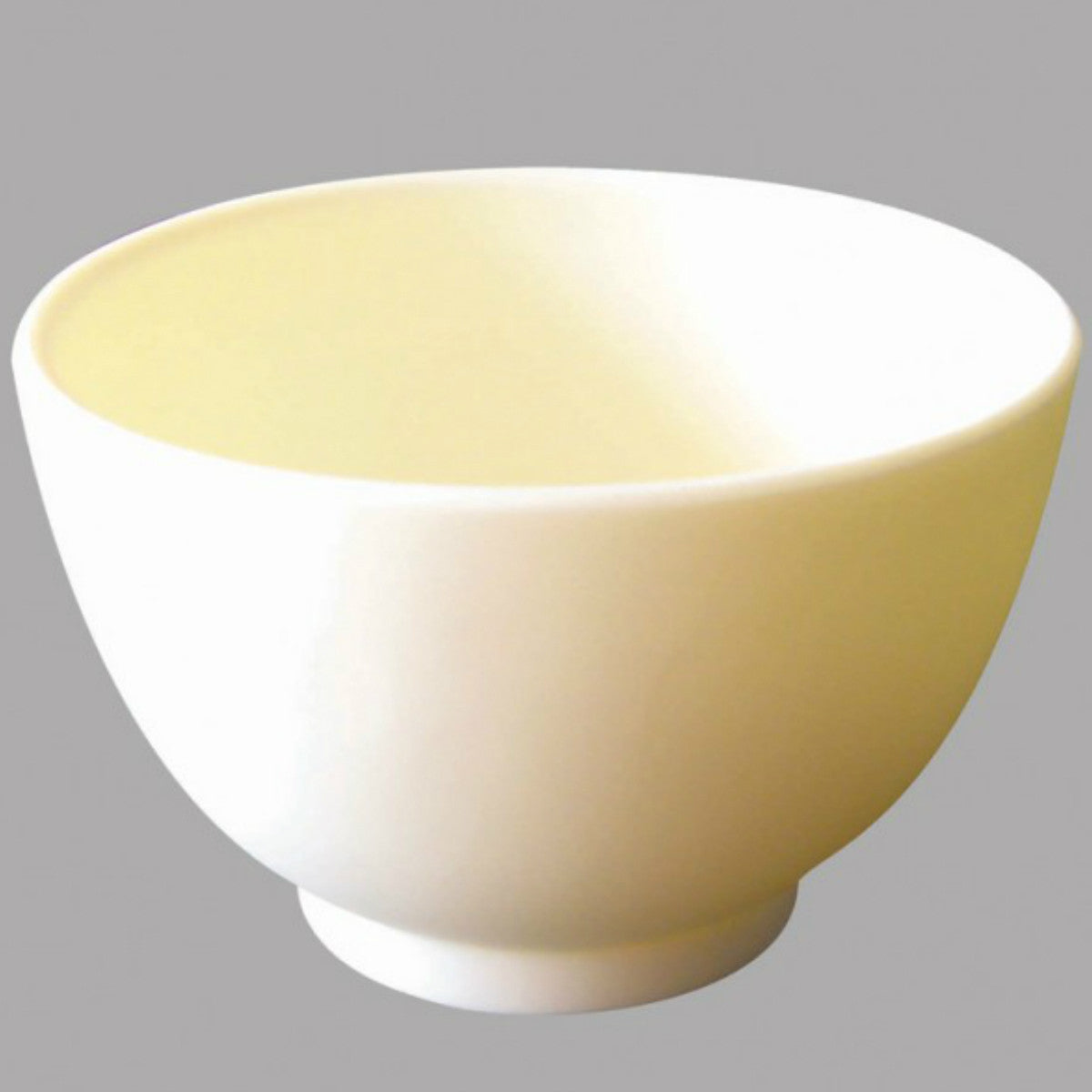 Large Rubber Silicone Mixing Bowl - White