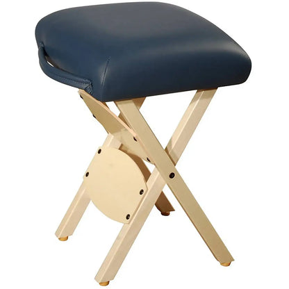Master Massage Wooden Folding Stool - Royal Blue