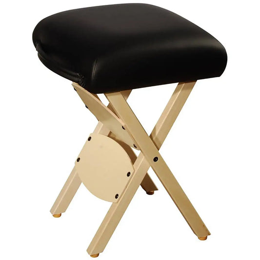 Master Massage Wooden Folding Stool - Black