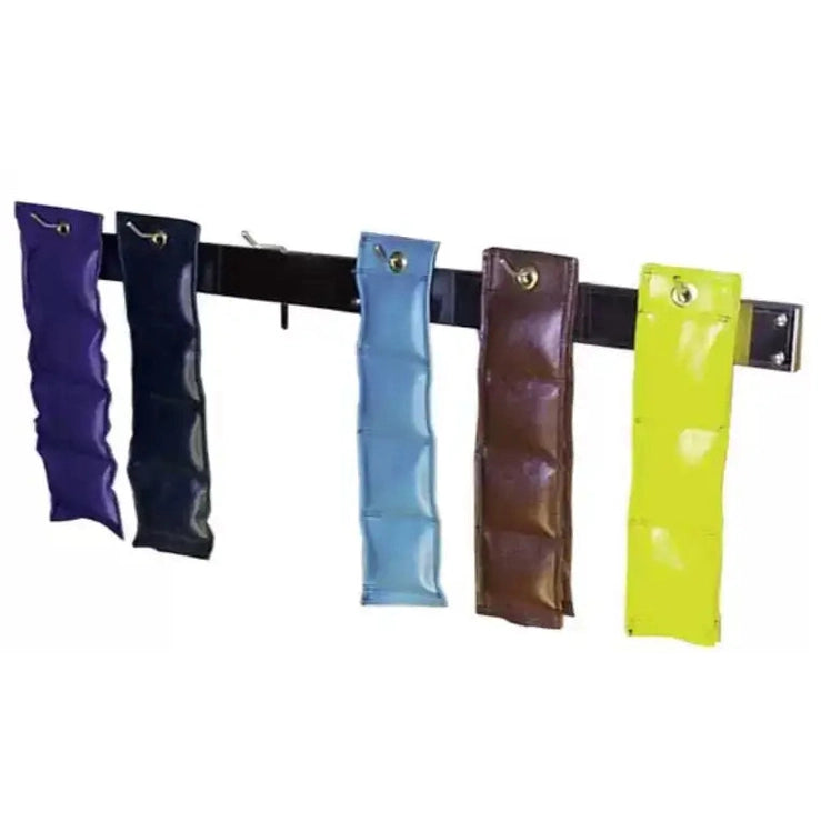 Ideal Cuff Weight Rack, Wall Mount, Stainless, 6 Hooks