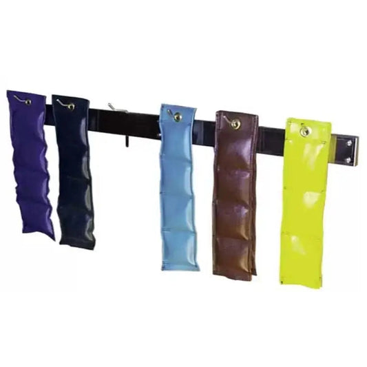 Ideal Cuff Weight Rack, Wall Mount, Stainless, 6 Hooks