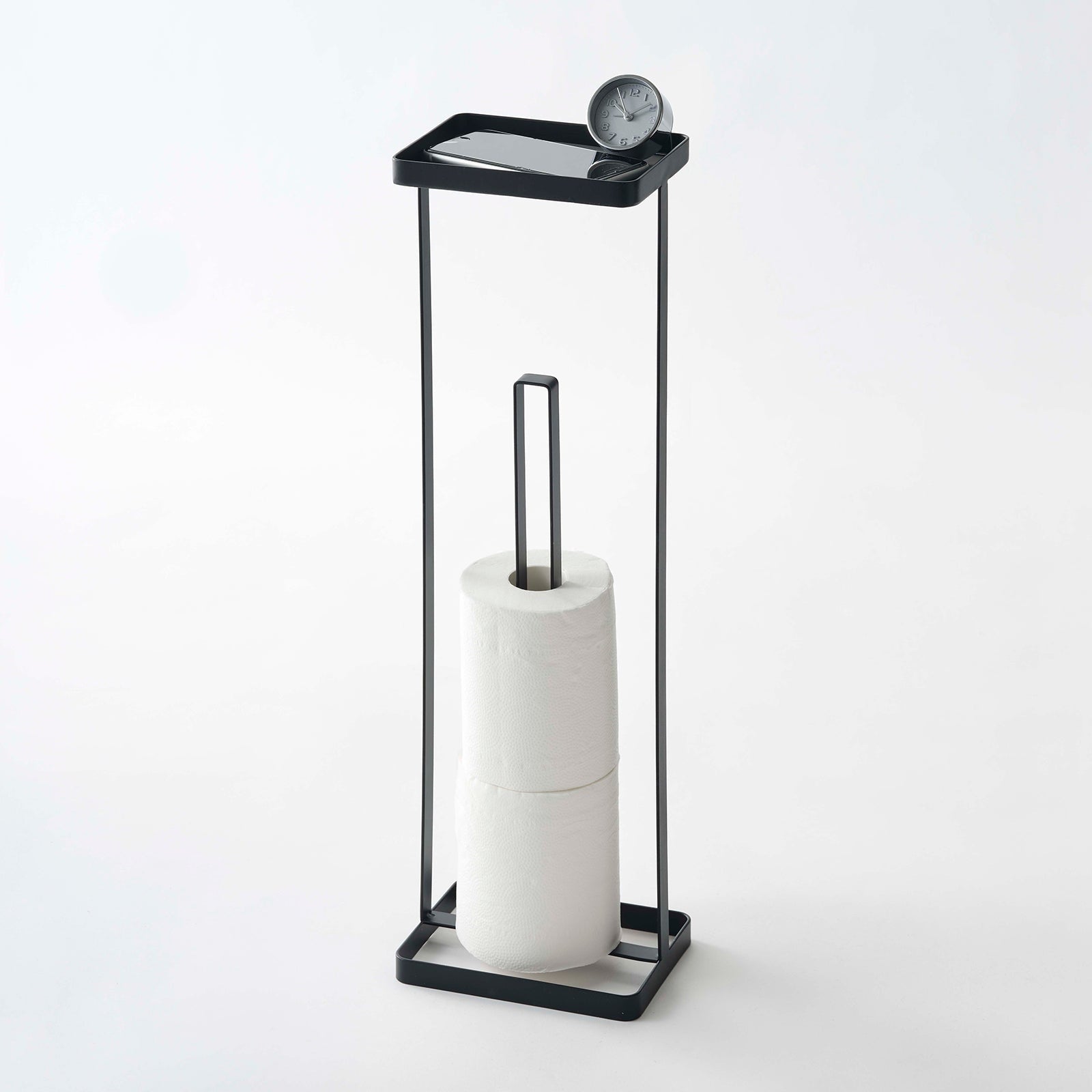 Prop photo showing Toilet Paper Stand with various props.