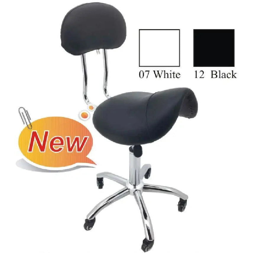 Saddle Stool with Back