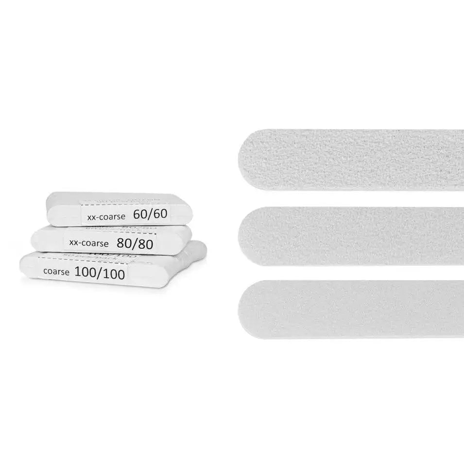 Mini White Nail File 80 Grit - 50ct