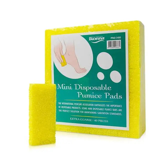 Disposable Yellow Pumice Pad - 40 Pack