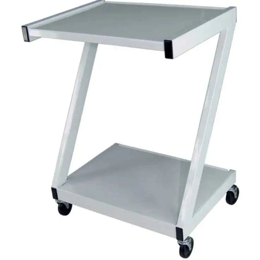 Ideal Steel Cart , 2 shelf, 16" x 22" x 30", White